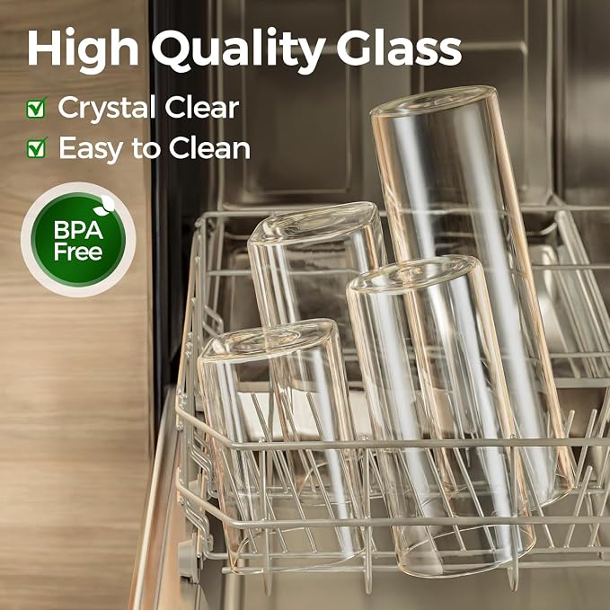 ComSaf 0.6 Qt Glass Food Storage Jars Set of 9, Pantry Organization Jar - Image 4