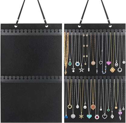 Caffox Hanging Necklaces Holder, Large Jewelry Organizer by Caffox