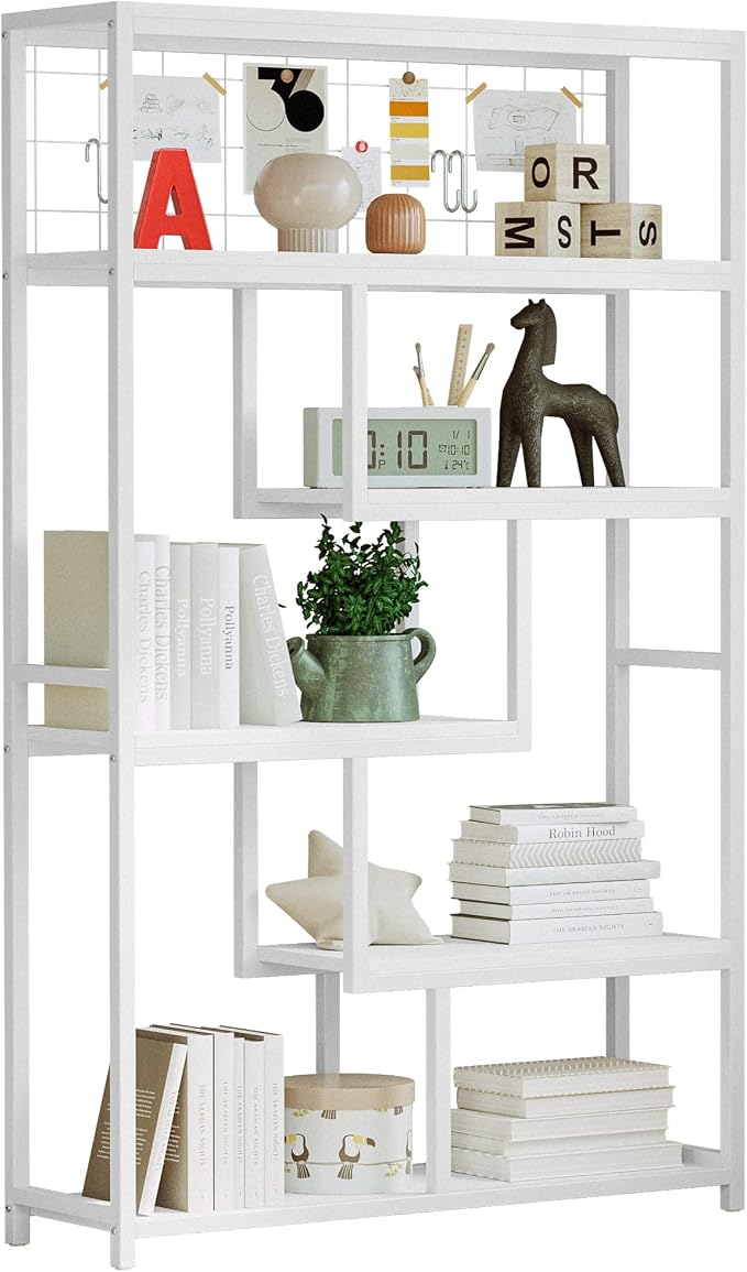 IRONCK Bookshelves and Bookcases 6-Shelf Etagere Bookcase, Industrial Open by IRONCK
