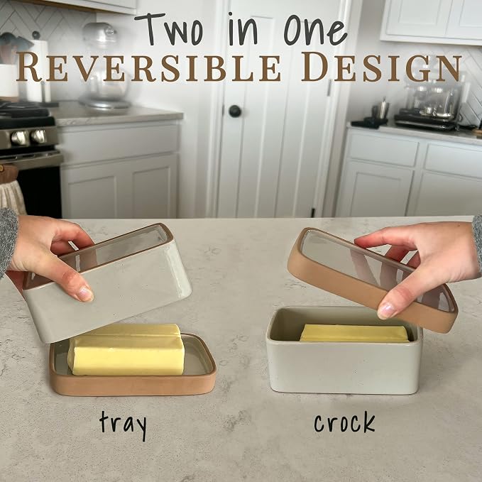 Mora Ceramic Two-in-One Butter Dish - Image 2