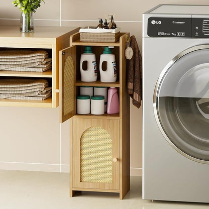 Arbuxzuy Rattan Bathroom Storage Cabinet - Image 6