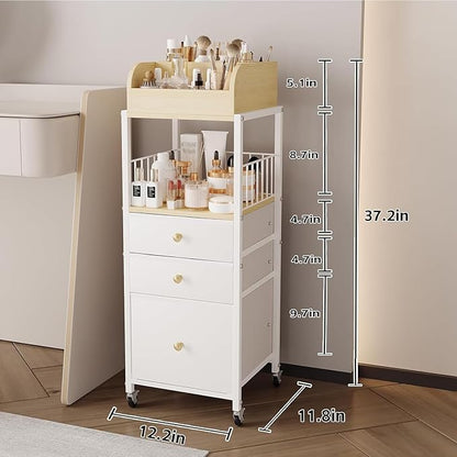 Makeup Organizer Cart with Drawers, Make up Organizers - Image 3