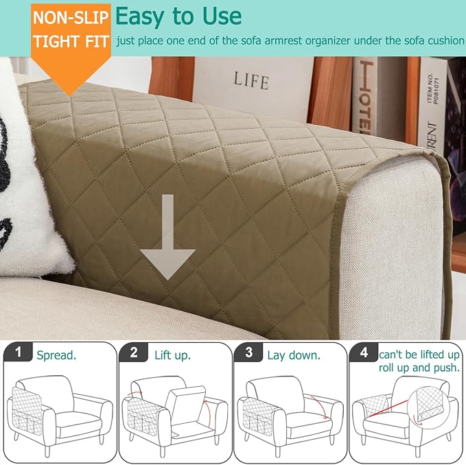 Remote Control Holder for Recliner Non-Slip Armchair Caddy Couch Armrest - Image 4