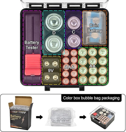 Battery Storage Organizer Box, Holder Container Bag - Image 3