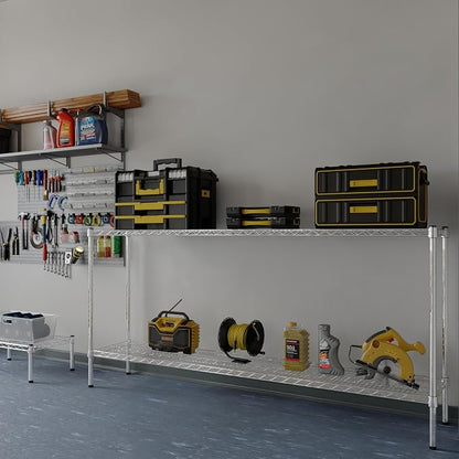 14" Deep x 72" Wide x 34" Height Wire Shelving Kit | 2-Tier | NSF Commercial - Image 2