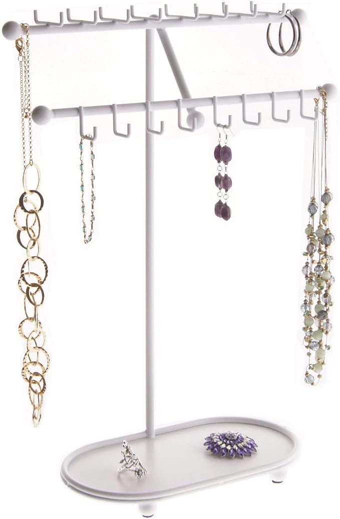 Angelynn's Sturdy Extra Long Necklace Holder Organizer Tall Tabletop Pendant by Angelynns