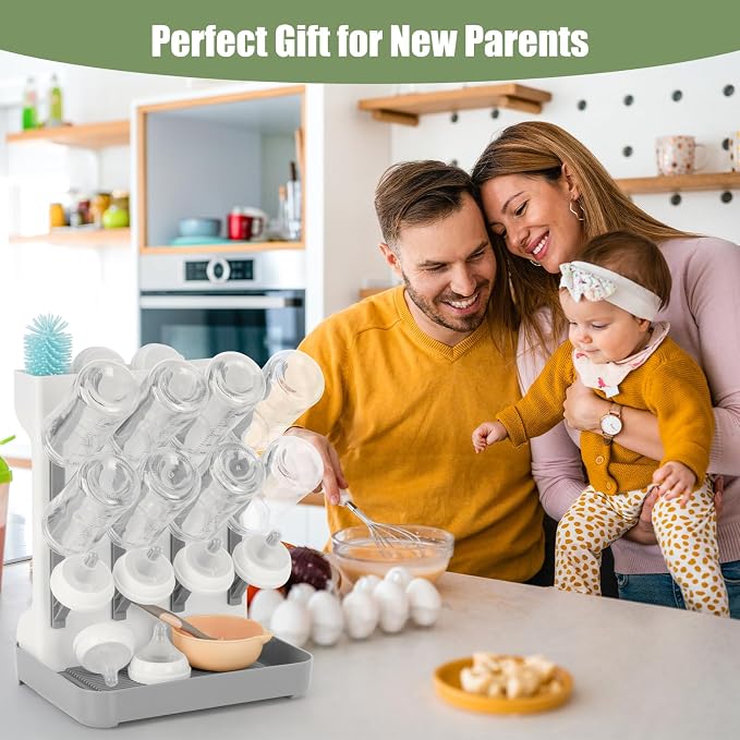 Baby Bottle Drying Rack, Space Saving Baby Bottle Organizer - Image 7