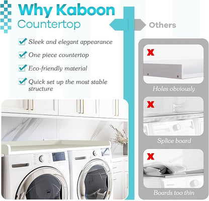 Kaboon Washer Dryer Countertop, Melamine Countertop - Image 4