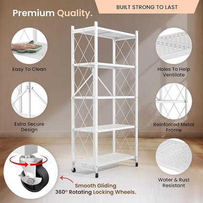 Our Modern Space 5-Tier Foldable Storage Shelf - Image 3