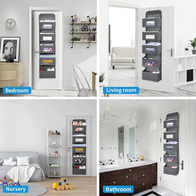MAX Houser 5-Shelf Over The Door Hanging Organizer - Image 3