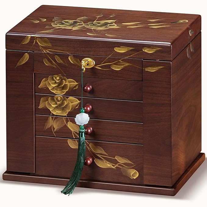 Hand-Painted Wooden Jewelry Boxes by WelcometotheXloverise