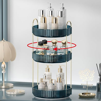 360 Rotating Makeup Organizer for Vanity, Bathroom Countertop Organizer by Weidace