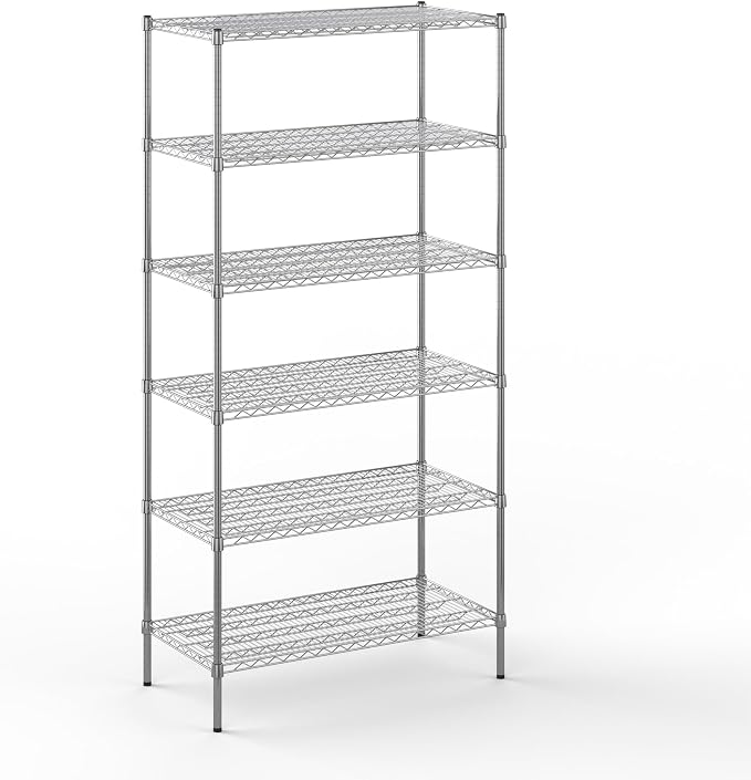 21" Deep x 42" Wide x 86" Height Wire Shelving Kit | 6-Tier | NSF Commercial by Regal+Altair