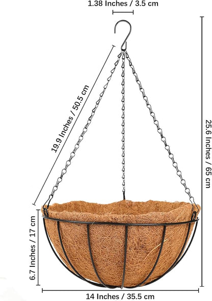 HKZ Hanging Basket Planter Plants Outdoor - Image 4