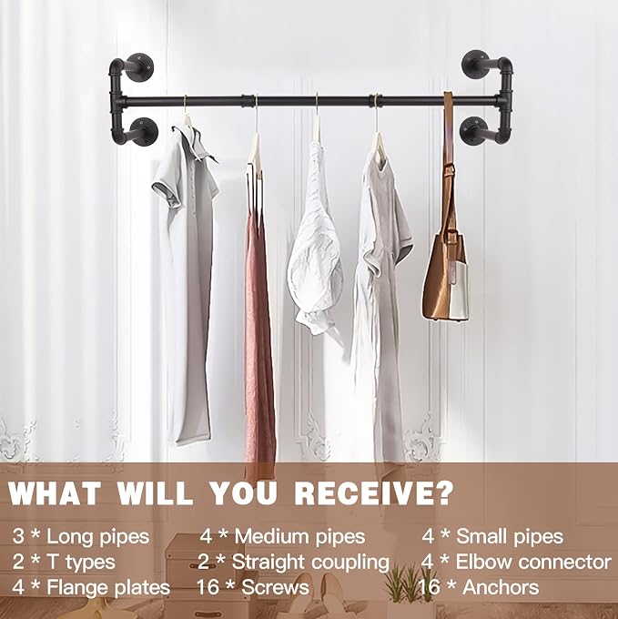 Wall Mounted Clothes Rack - Image 7