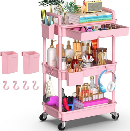 Goovilla 3 Tier Rolling Utility Cart Organizer by Goovilla