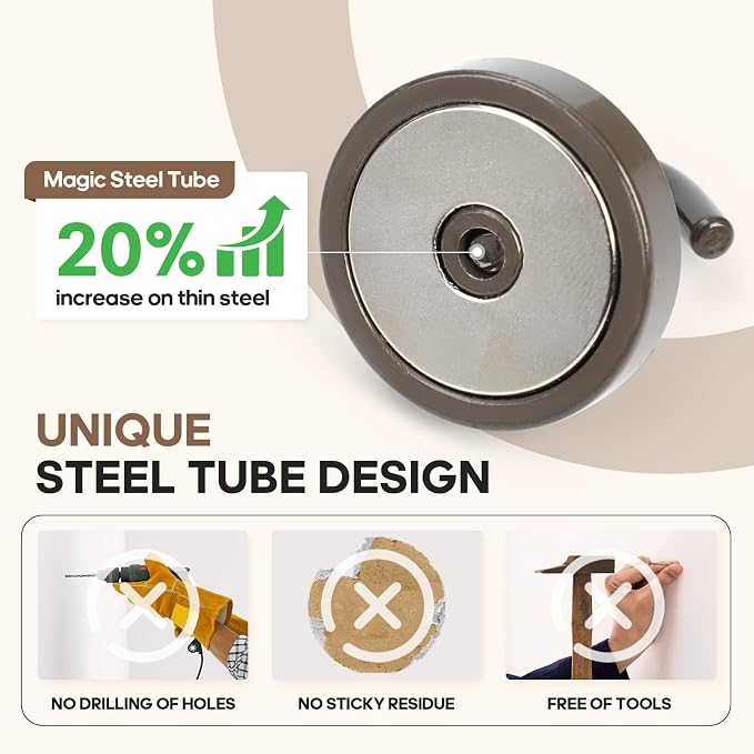 Neosmuk Magnetic Hooks Steel Tube Design - Image 2