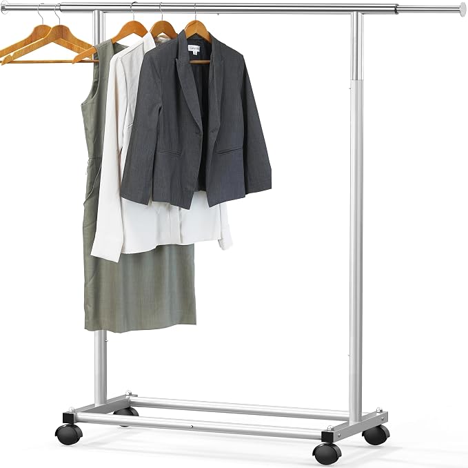 Simple Houseware Standard Rod Garment Clothing Rack, Extendable Width from 30 by SimpleHouseware