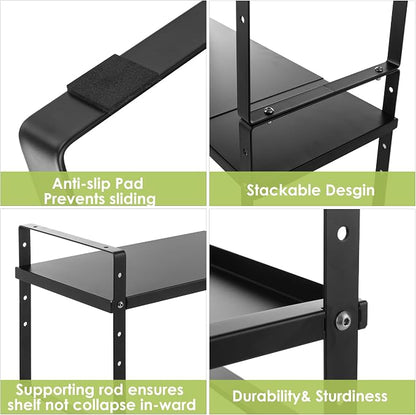 Across-Star Expandable Cabinet Shelf Organizer Rack, Stackable Kitchen Counter - Image 7