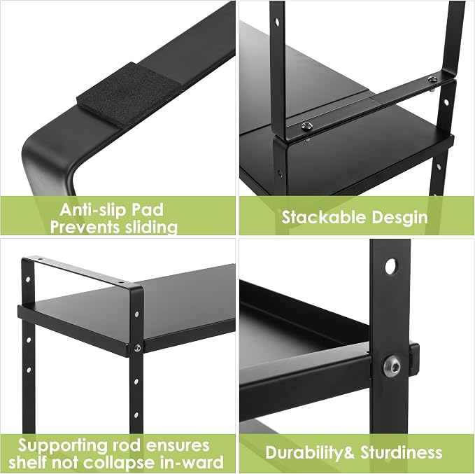 Across-Star Expandable Cabinet Shelf Organizer Rack, Stackable Kitchen Counter - Image 6