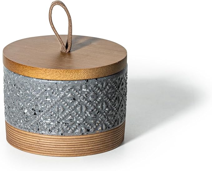 Miamolo Small Ceramic Jar with Lid, Coffee Container Kitchen Food Storage Jars by Miamolo