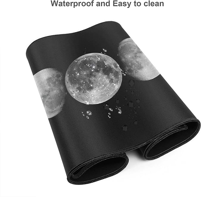 Desk Mat, Celestial Moon Phases Extended Gaming Mouse Pad - Image 4