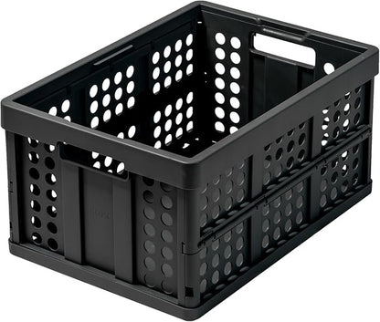 Clax® crate | folding box | basket | 48 qt | black by CLAX