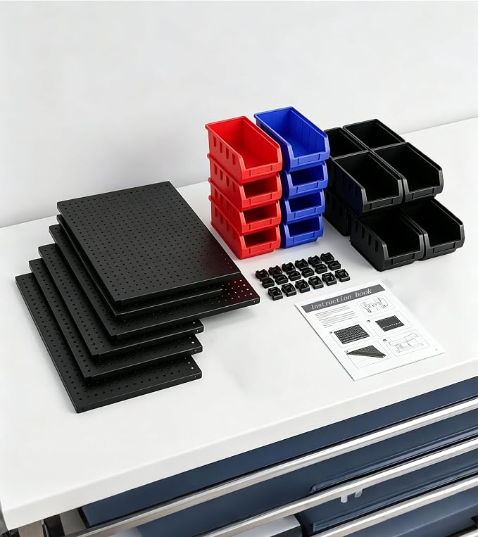 90Pcs Wall Mounted Storage Organizer Bins - Image 7