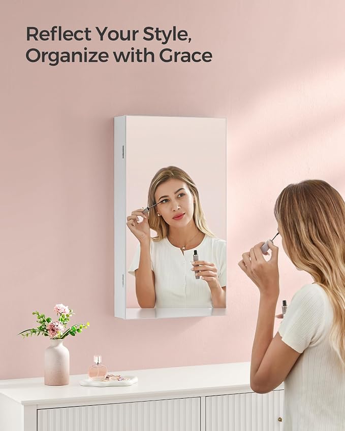 SONGMICS Mirror Jewelry Cabinet Armoire - Image 2