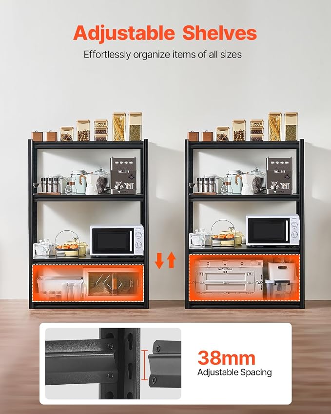 VEVOR Storage Shelves, 2400 lbs, 4 Tier Garage Storage Shelving - Image 5