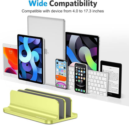 OMOTON Vertical Laptop Stand, Desktop Aluminum Mac Book Stand - Image 3