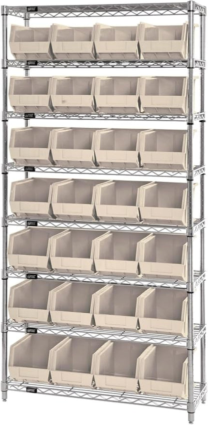 Quantum Storage QUS234 Heavy-Duty Stackable Plastic Storage Bins - Image 5