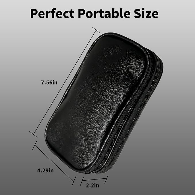 Leather Electronic Organizer Bag, Waterproof Travel Tech Pouch - Image 7