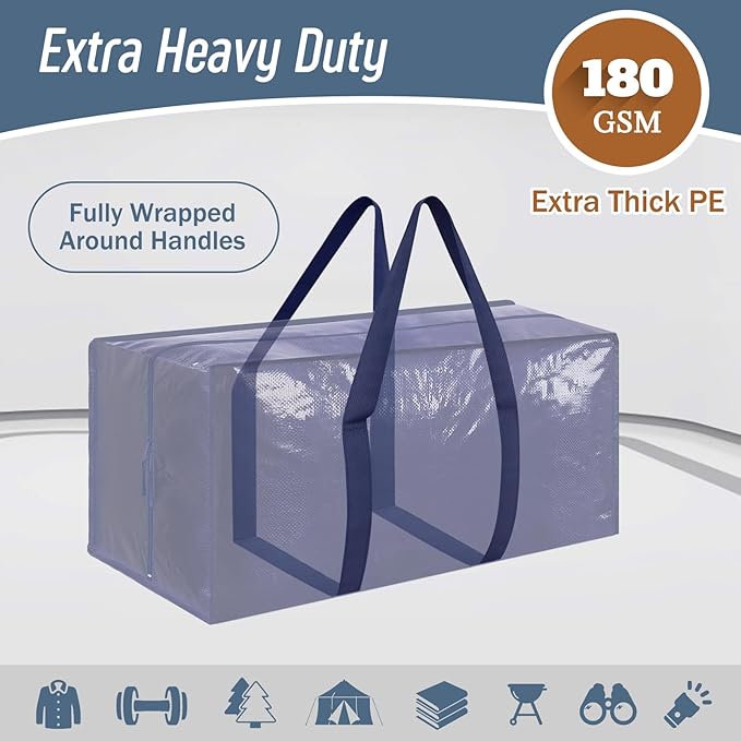 12 Pack Extra Heavy Duty Large Moving Bags - Image 2