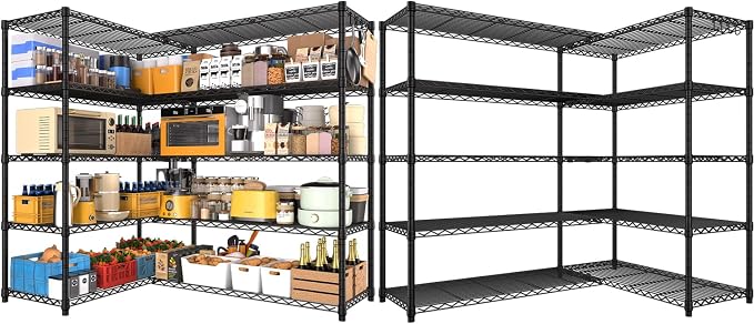 PrimeZone 2 Pack 72"W x 16''D x 76''H Metal Storage Wire Shelves by PrimeZone