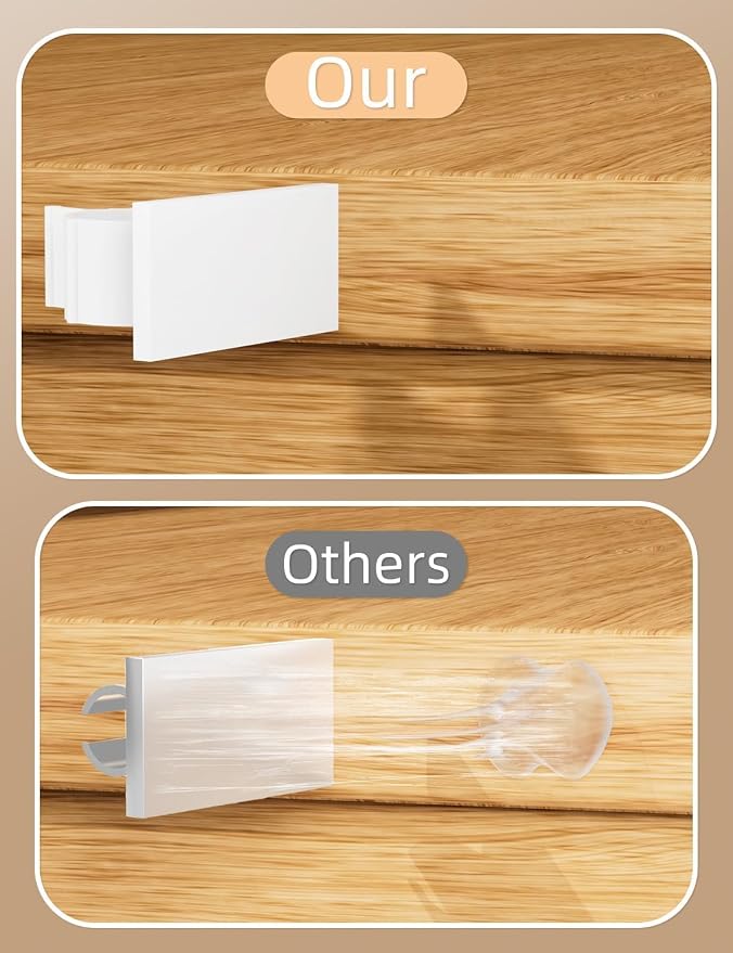 Viaky White Cord Clips Self Adhesive - Image 7