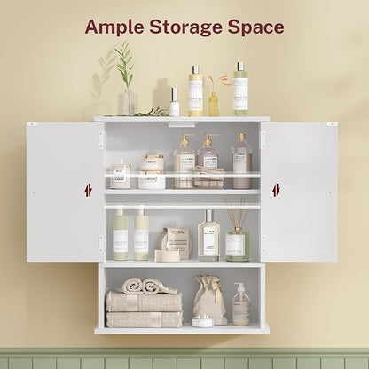 Bathroom Wall Cabinet, Over The Toilet Space Saver Storage - Image 5