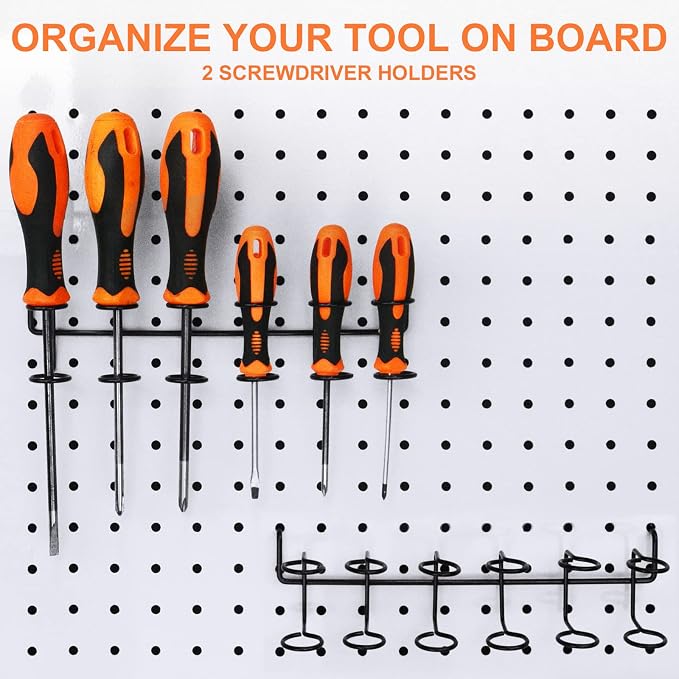 16 Pack Pegboard Utility Hooks, Peg Board Holders & Rack - Image 7