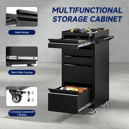 Yizosh 5-Drawer Metal Tool Storage Cabinet - Image 4