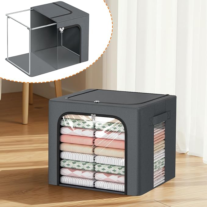 8 Pack Clothes Storage Bins - Image 5