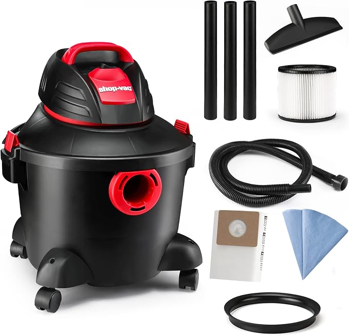 Shop-Vac 5920689 Wet/Dry Vacuum Cleaner, 6 Gallon, 3.0 Peak HP, 1.25 Inch by Shop-Vac