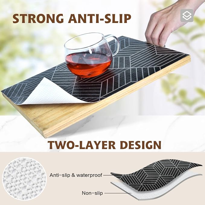Shelf Liners for Kitchen Cabinets 23.6in x 20FT, Non Adhesive Cabinet Liner - Image 3