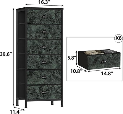 Furnulem Vertical Dresser for Bedroom, Tall Storage Tower Unit and Chest - Image 2