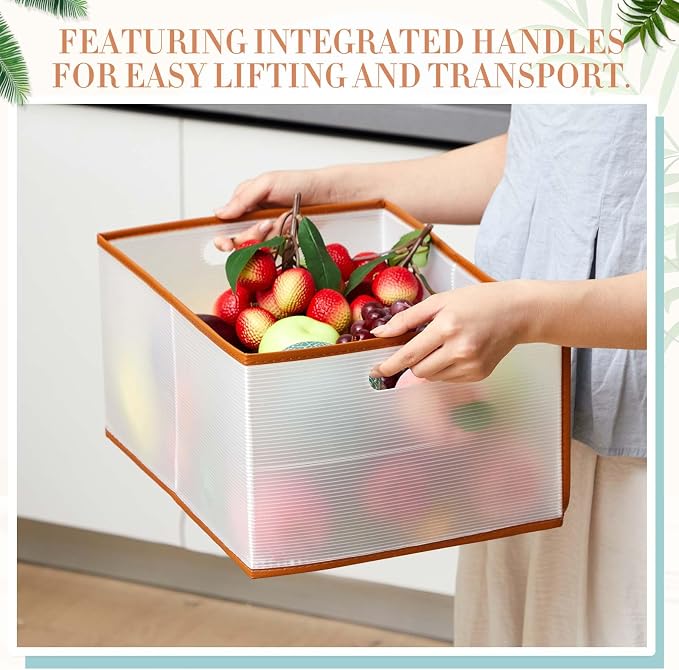 Chunful 4 Pcs Freezer Organizer Bins, Collapsible Deep Chest Freezer Organizer - Image 7