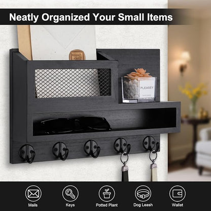 Key and Mail Holder Wall Mount, Key Hanger - Image 7