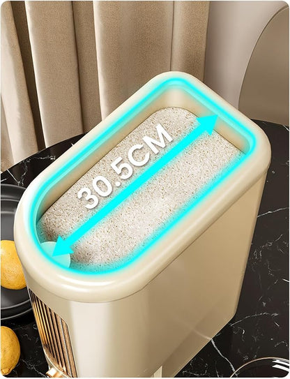 Peaoop 22LB Rice Dispenser, Large Grain Container Storage - Image 4