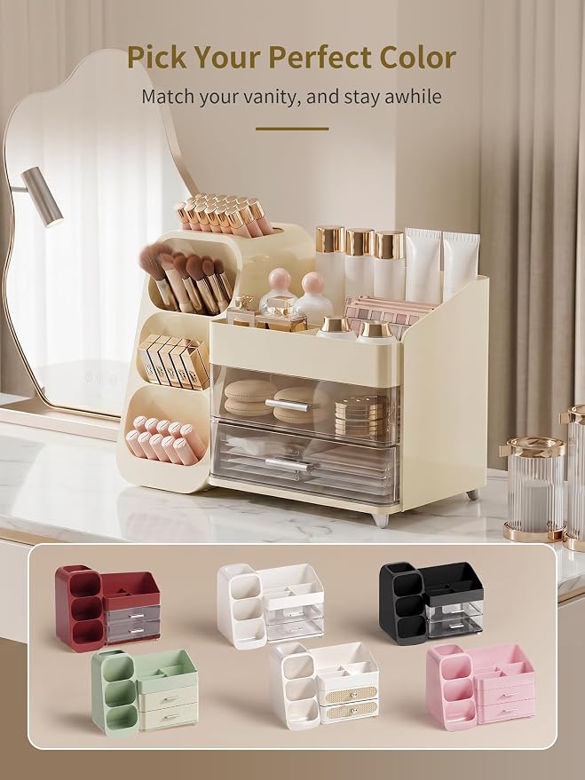 Booklov Makeup Organizer for Vanity, Large Capacity Cosmetic Display Case - Image 9