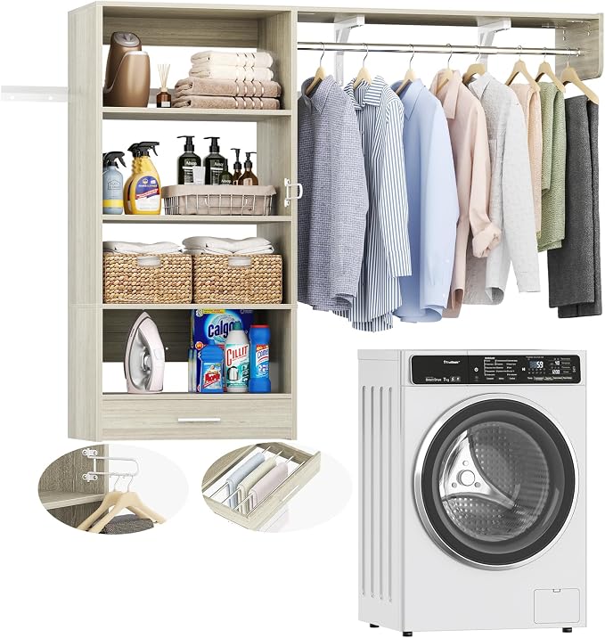 60" Wall Mounted Laundry Room Organization by Armocity