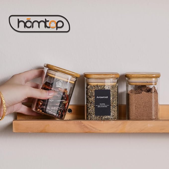 16Pcs 7oz Spice Jars Glass Container - Image 7