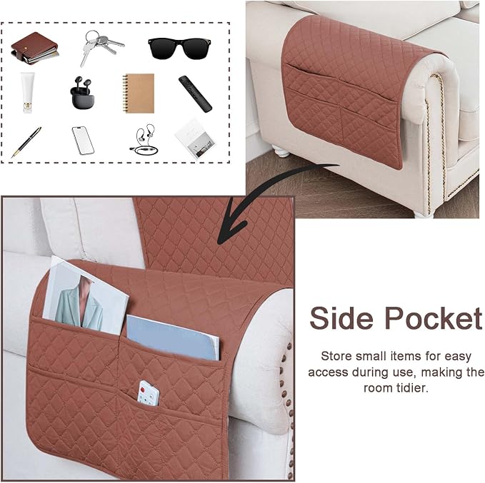 Waterproof Sofa Armrest Cover Headrest Cover - Image 5